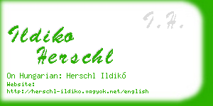 ildiko herschl business card
